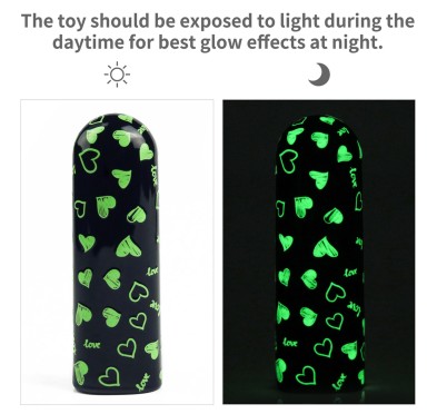 Rechargeable Glow-in-the-dark Heart Massager